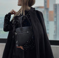 MANHATTAN MINI SUEDE NEGRA